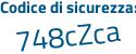 Il Codice di sicurezza è 7 segue cd13c3 il tutto attaccato senza spazi