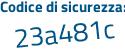 Il Codice di sicurezza è eZ76 poi 268 il tutto attaccato senza spazi