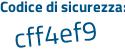 Il Codice di sicurezza è 5ceb2b1 il tutto attaccato senza spazi