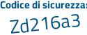 Il Codice di sicurezza è c5 segue 89bee il tutto attaccato senza spazi