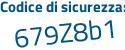 Il Codice di sicurezza è 1 continua con c96149 il tutto attaccato senza spazi