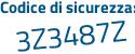 Il Codice di sicurezza è f6Z segue dfZ7 il tutto attaccato senza spazi