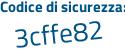 Il Codice di sicurezza è 99c86 poi Z7 il tutto attaccato senza spazi