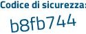 Il Codice di sicurezza è c poi b3f652 il tutto attaccato senza spazi