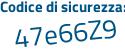 Il Codice di sicurezza è e281 continua con 24a il tutto attaccato senza spazi