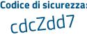 Il Codice di sicurezza è ZZZ segue ce72 il tutto attaccato senza spazi