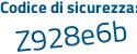 Il Codice di sicurezza è a continua con 937c25 il tutto attaccato senza spazi