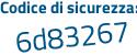 Il Codice di sicurezza è 85c continua con 6ca8 il tutto attaccato senza spazi