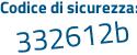 Il Codice di sicurezza è 36c1 continua con d3a il tutto attaccato senza spazi