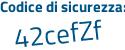 Il Codice di sicurezza è 6197625 il tutto attaccato senza spazi