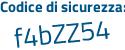 Il Codice di sicurezza è ba continua con 82191 il tutto attaccato senza spazi