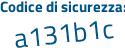 Il Codice di sicurezza è 7c4d6 segue f3 il tutto attaccato senza spazi