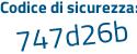 Il Codice di sicurezza è df572f4 il tutto attaccato senza spazi