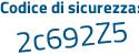 Il Codice di sicurezza è d5 poi 8d67a il tutto attaccato senza spazi