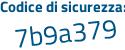 Il Codice di sicurezza è 8888d61 il tutto attaccato senza spazi