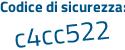 Il Codice di sicurezza è 9a745 continua con 41 il tutto attaccato senza spazi