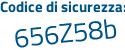 Il Codice di sicurezza è 5 continua con ad854f il tutto attaccato senza spazi