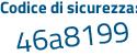 Il Codice di sicurezza è Z2 poi 35758 il tutto attaccato senza spazi