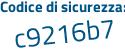 Il Codice di sicurezza è fZ continua con 1ab56 il tutto attaccato senza spazi