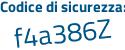 Il Codice di sicurezza è 1787 segue b1a il tutto attaccato senza spazi