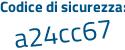 Il Codice di sicurezza è be38 segue 77b il tutto attaccato senza spazi