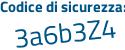 Il Codice di sicurezza è 4da9d segue ea il tutto attaccato senza spazi