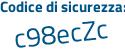 Il Codice di sicurezza è fb9 segue Za96 il tutto attaccato senza spazi