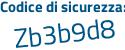 Il Codice di sicurezza è 6 poi d122Z3 il tutto attaccato senza spazi