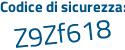 Il Codice di sicurezza è 763cc continua con 66 il tutto attaccato senza spazi