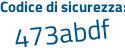 Il Codice di sicurezza è 2 segue f94856 il tutto attaccato senza spazi