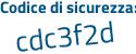 Il Codice di sicurezza è bbb21 poi 43 il tutto attaccato senza spazi