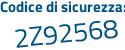 Il Codice di sicurezza è 4552f61 il tutto attaccato senza spazi