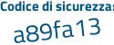 Il Codice di sicurezza è c6 poi fb482 il tutto attaccato senza spazi