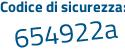 Il Codice di sicurezza è 9 segue c15c88 il tutto attaccato senza spazi