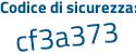 Il Codice di sicurezza è b273Zbe il tutto attaccato senza spazi