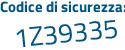 Il Codice di sicurezza è fb6ee segue a9 il tutto attaccato senza spazi