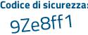 Il Codice di sicurezza è 1 segue d682c7 il tutto attaccato senza spazi