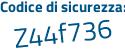 Il Codice di sicurezza è 755c continua con 58a il tutto attaccato senza spazi