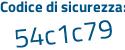 Il Codice di sicurezza è d continua con 256618 il tutto attaccato senza spazi