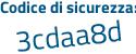 Il Codice di sicurezza è ee5f segue ad3 il tutto attaccato senza spazi