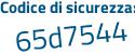 Il Codice di sicurezza è c1ffa68 il tutto attaccato senza spazi