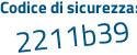 Il Codice di sicurezza è 213 segue a72Z il tutto attaccato senza spazi