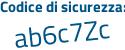 Il Codice di sicurezza è 7e continua con 7ee49 il tutto attaccato senza spazi