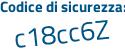 Il Codice di sicurezza è dZ segue 276c9 il tutto attaccato senza spazi