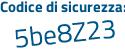 Il Codice di sicurezza è 96 segue eb22b il tutto attaccato senza spazi