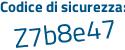 Il Codice di sicurezza è 92e poi 94cc il tutto attaccato senza spazi