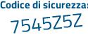 Il Codice di sicurezza è cb5Ze poi c4 il tutto attaccato senza spazi