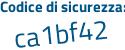 Il Codice di sicurezza è c5a continua con 2Z88 il tutto attaccato senza spazi