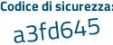 Il Codice di sicurezza è 576 continua con ada3 il tutto attaccato senza spazi