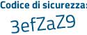 Il Codice di sicurezza è 6 poi 91e726 il tutto attaccato senza spazi